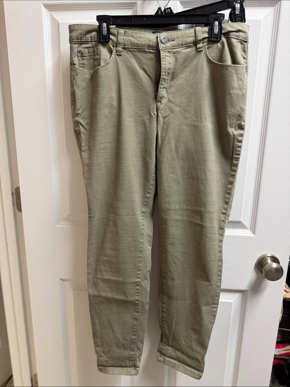 Jones New York Olive Skinny Jeans